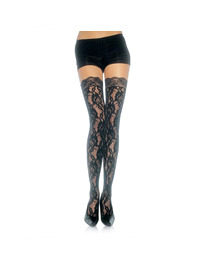 Meias de Liga Leg Avenue Mia Preto
