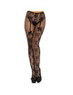leg avenue - stocking flowers design back crothless one size