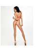Me-seduce - caprice body suspenders red s/m