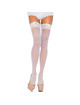 Leg avenue - outlet - nylon stocking white plus size