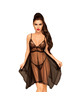 penthouse - naughty doll babydoll black l/xl