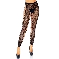 leg avenue - footless crothless tights one size