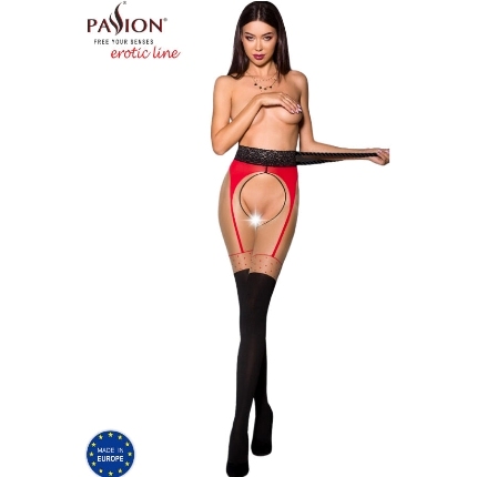 passion - tiopen 003 black tights 1/2 20/40 den