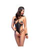 chilirose - cr 4638 set bodysuit crotchless black s/m