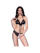 chilirose - cr 4410 bodysuit crotchless black s/m