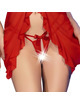 chilirose - cr 4696 babydoll rojo s/m