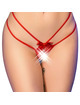 Chilirose - cr 4695 babydoll thong crotchless red s/m