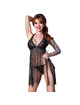 chilirose - cr 4462 babydoll negro s/m