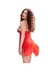 chilirose - cr 4461 babydoll rojo s/m