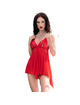 chilirose - cr 4461 babydoll rojo s/m