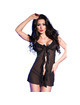 chilirose - cr 4219 babydoll thong crotchless black s/m