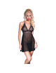 chilirose - cr 4145 babydoll negro s/m