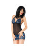 chilirose - cr 3843 babydoll blue black s/m