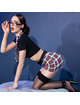 chilirose - cr 4425 costume schoolgirl black s/m
