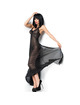 chilirose - cr 3883 babydoll largo rojo s/m