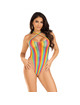 leg avenue - cross bodysuit multicolor