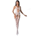 passion - woman bs057 bodystocking blanco talla unica