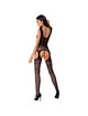 passion - woman bs062 bodystocking negro talla unica