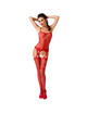 passion - woman bs050 bodystocking rojo talla unica