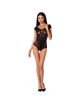 passion - woman bs064 bodystocking black one size