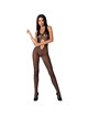 passion - woman bs065 bodystocking black one size