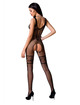 Passion - woman bs069 bodystocking black one size