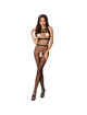 Passion - woman bs048 bodystocking negro talla unica