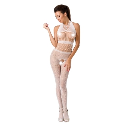 Passion - woman bs048 bodystocking negro talla unica