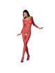 passion - woman bs077 bodystocking one size black