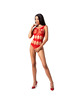 passion - woman bs083 teddy black net body one size