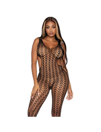 leg avenue - lattice net bodystocking one size