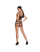Passion - woman bs089 bodystocking negro talla unica