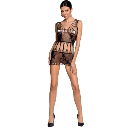 passion - woman bs090 bodystocking black one size