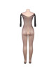 Queen lingerie - bodystocking manga larga con brillantes s/l
