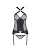 passion - amanda corset cuero ecologico s/m