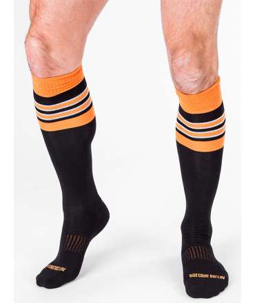 Los calcetines de Fútbol, Altas, código de Barras, Negro,Naranja 134001
