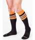 Los calcetines de Fútbol, Altas, código de Barras, Negro,Naranja 134001
