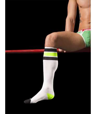 Socks Barcode Neon White Black Green 134004 Socks Barcode Neon White Black Green 134004
