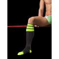 Socks Barcode Neon Black Green