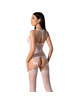Passion - bs095 black bodystocking one size