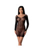 passion - bs101 bodystocking black one size