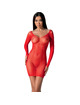 passion - bs101 bodystocking negro talla unica
