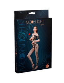 moonlight - modelo 10 bodystocking negro talla unica