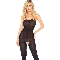 leg avenue - bodystocking negro con apertura