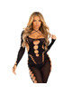 leg avenue - reckless ankle bodystocking black