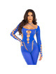 leg avenue - bodystocking tobillo reckless azul