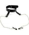The collar with Clamps for Nipples Bondage 334002