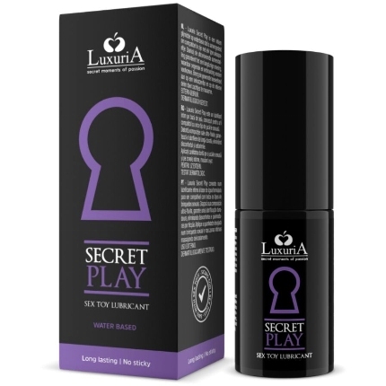 intimateline luxuria - lubricante para juguetes secret play 30 ml