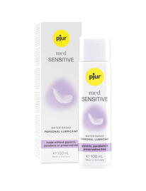 pjur - med sensitive glide lubricante base agua 100 ml