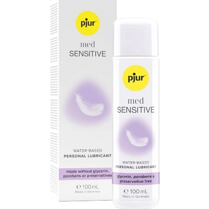 pjur - med sensitive glide lubricante base agua 100 ml